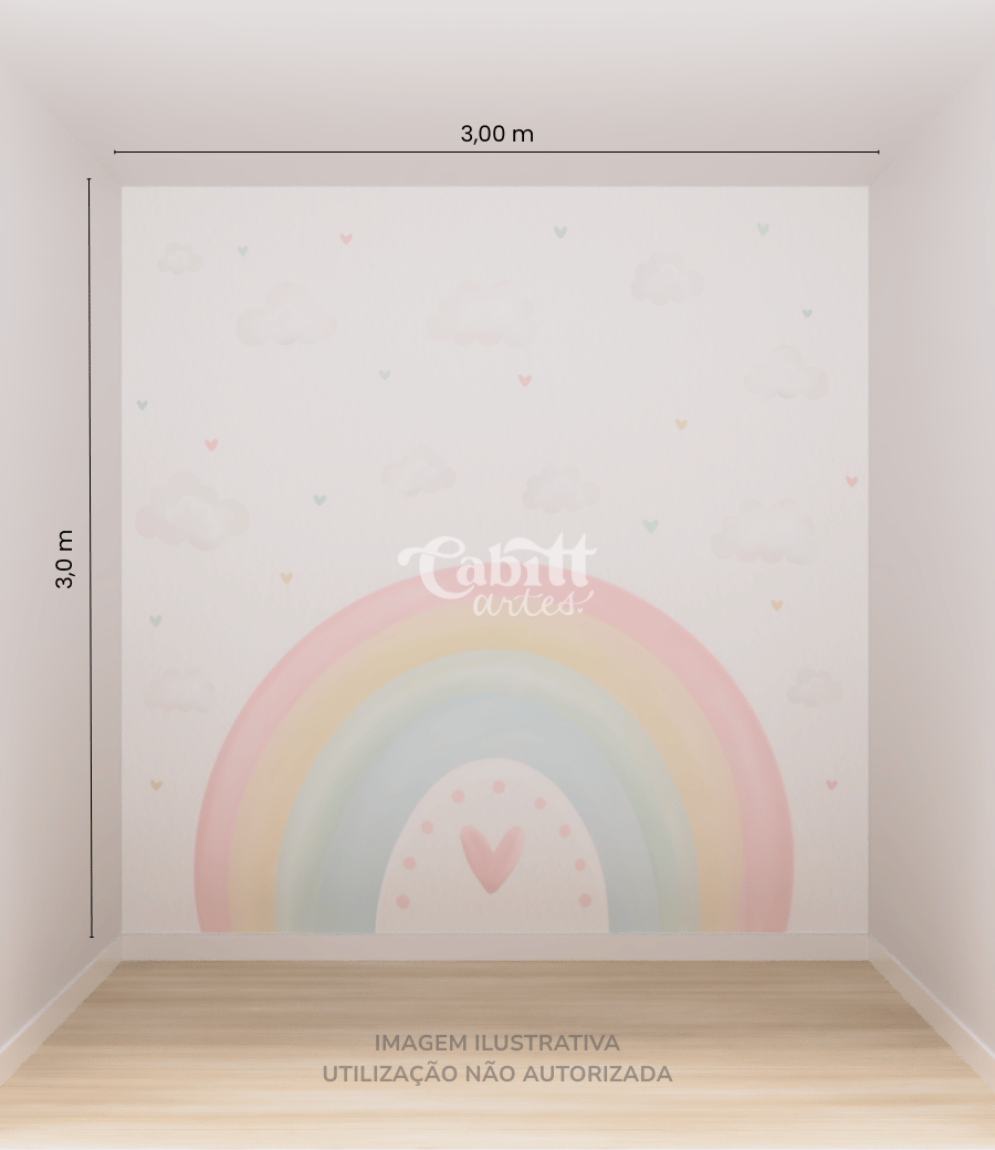 Papel de Parede Arco Íris Encantado