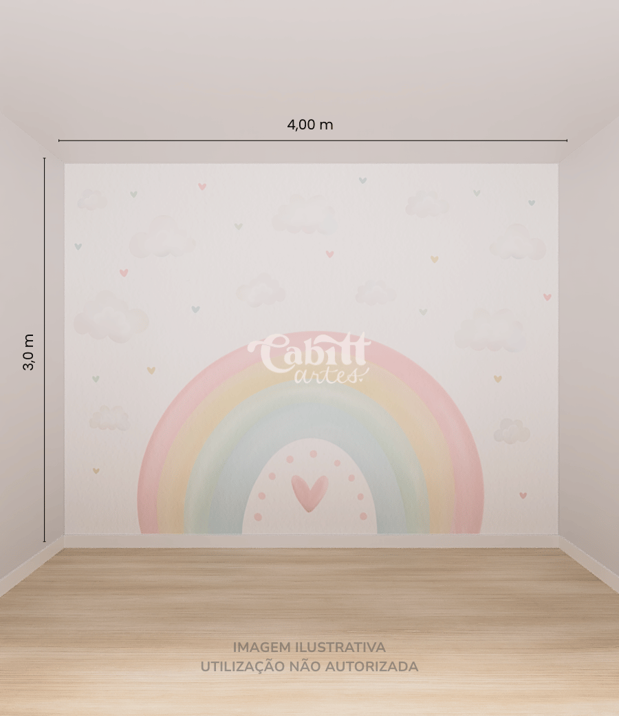 Papel de Parede Arco Íris Encantado