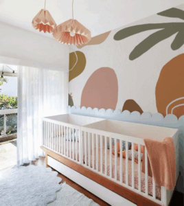 Papel de Parede Arte Orgânica Abstrata Minimalista